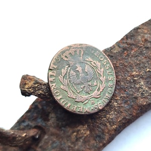 1797 Prussia 1 Grosz Coin: Antique Frederick William II Coin