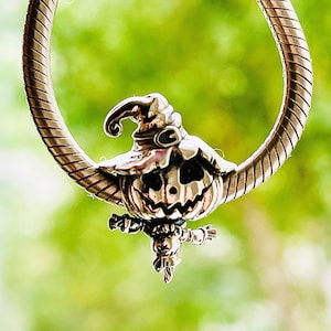 Jack de vogelverschrikker, sterlingzilver, past op Pandora-armband, Aurora-bedel, handgemaakt, armbandaccessoires, uniek ontwerp, eng, schattig