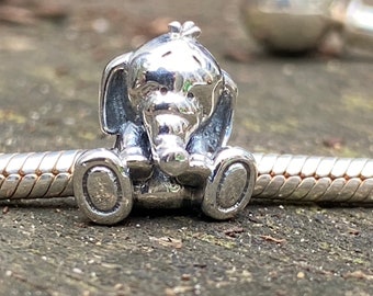 ブレスレット用竹製象チャーム、925 シルバースターリング