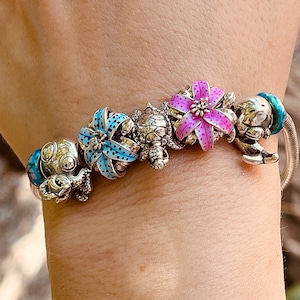 Jelly the Octopus Charm, Aurora Charm, Fits Pandora Bracelet, Sterling Silver, Summer Vibes, Beach Life, Ocean Life, Pulpo, Octopus Love,