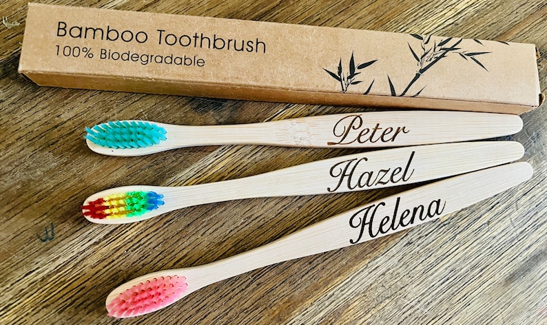 Vegan Custom Made Bamboo Toothbrush
