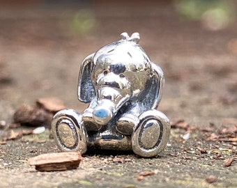 ブレスレット用竹製象チャーム、925 シルバースターリング