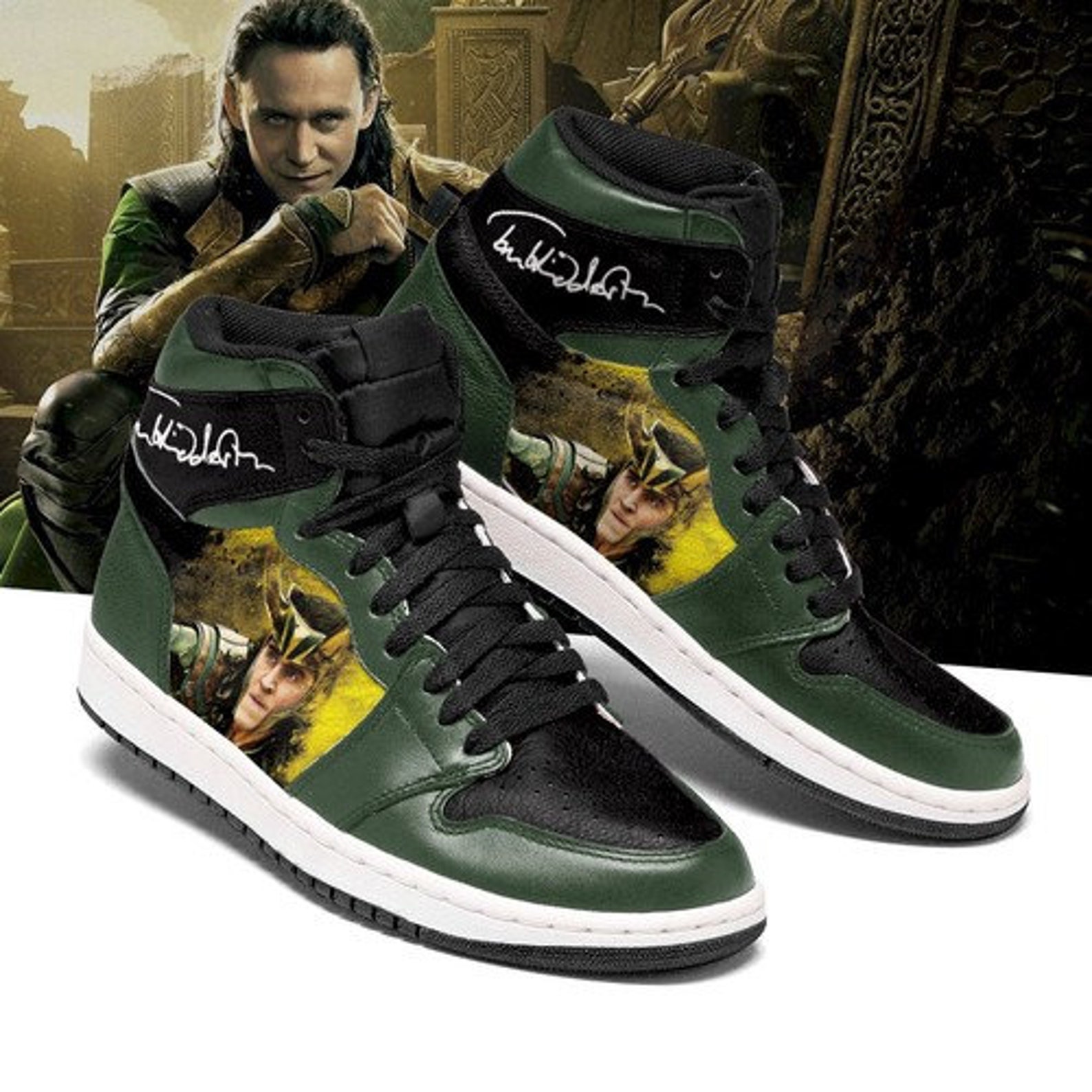 HIGH QUALITY Loki High Top Jordan Marvel Studio Air jordan Top Etsy