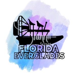 Floride everglades numérique cut file svg png jpg, hand drawn Scrapbooking title, Scrapbook cut file, Scrapbook title, DIY paper hand cutting