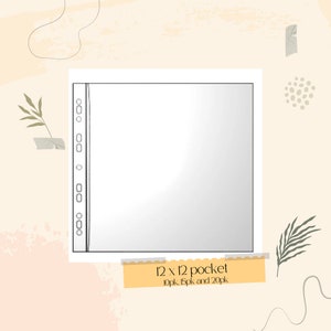 12x12 - Scrapbook Page Protectors & Photo Insert Pages