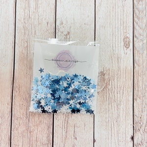 5g Mini ster pailletten mix "starry night", shaker mix, verfraaiingen, shaker kaart, crafting, scrapbooking, papier craft, craft supplies,