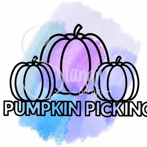 Pumpkin digitale digitale disegnato a mano file tagliato, Scrapbooking taglio file titolo, svg jpg png