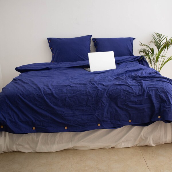Navy Blue Duvet Etsy