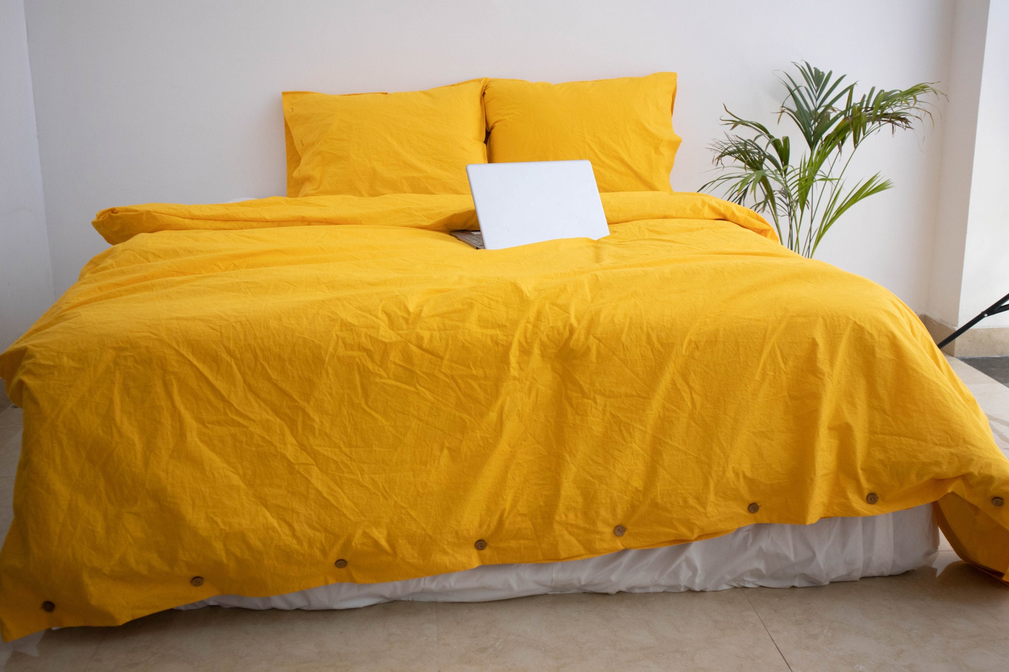 Mustard Duvet Cover - Etsy