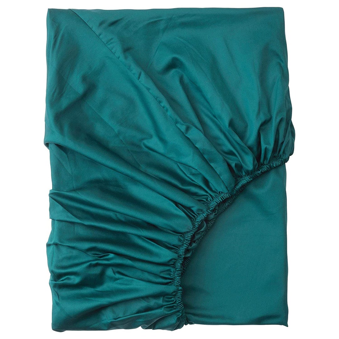 Dark Green Cotton Sheet / Dark Green Cotton Bedding Set / Pure Etsy
