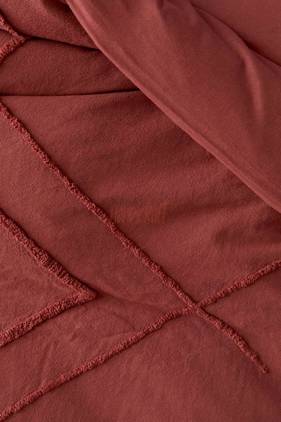 Rust Duvet Cover / Rust Color Duvet Cover With Matching Pillow Etsy