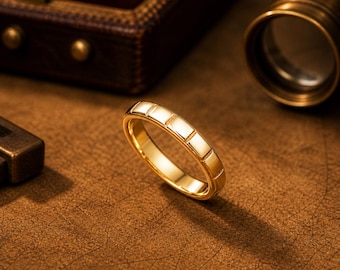 Minimalist Textured Silver Ring – Handmade Stackable Band