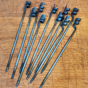 Cocktail Picks * Drink Skewers * Hand Forged * Stainless Steel * Blacksmith Made