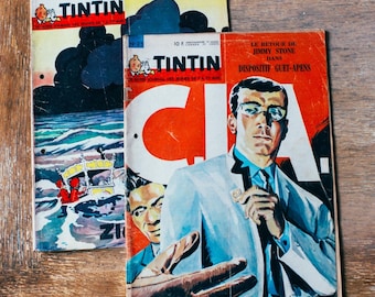 Vintage Tintin Canadian Magazines | 1960s Collectible Comic Sets