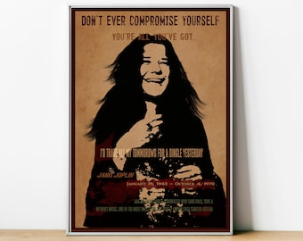 Janis Joplin Quote Etsy