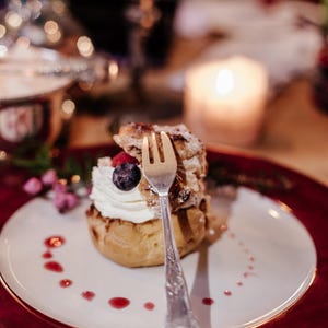 Set of 5 Vintage Silver-Plated Dessert Forks