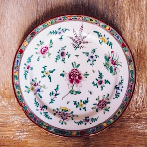 Vintage Japanese Porcelain 10.5” Plate