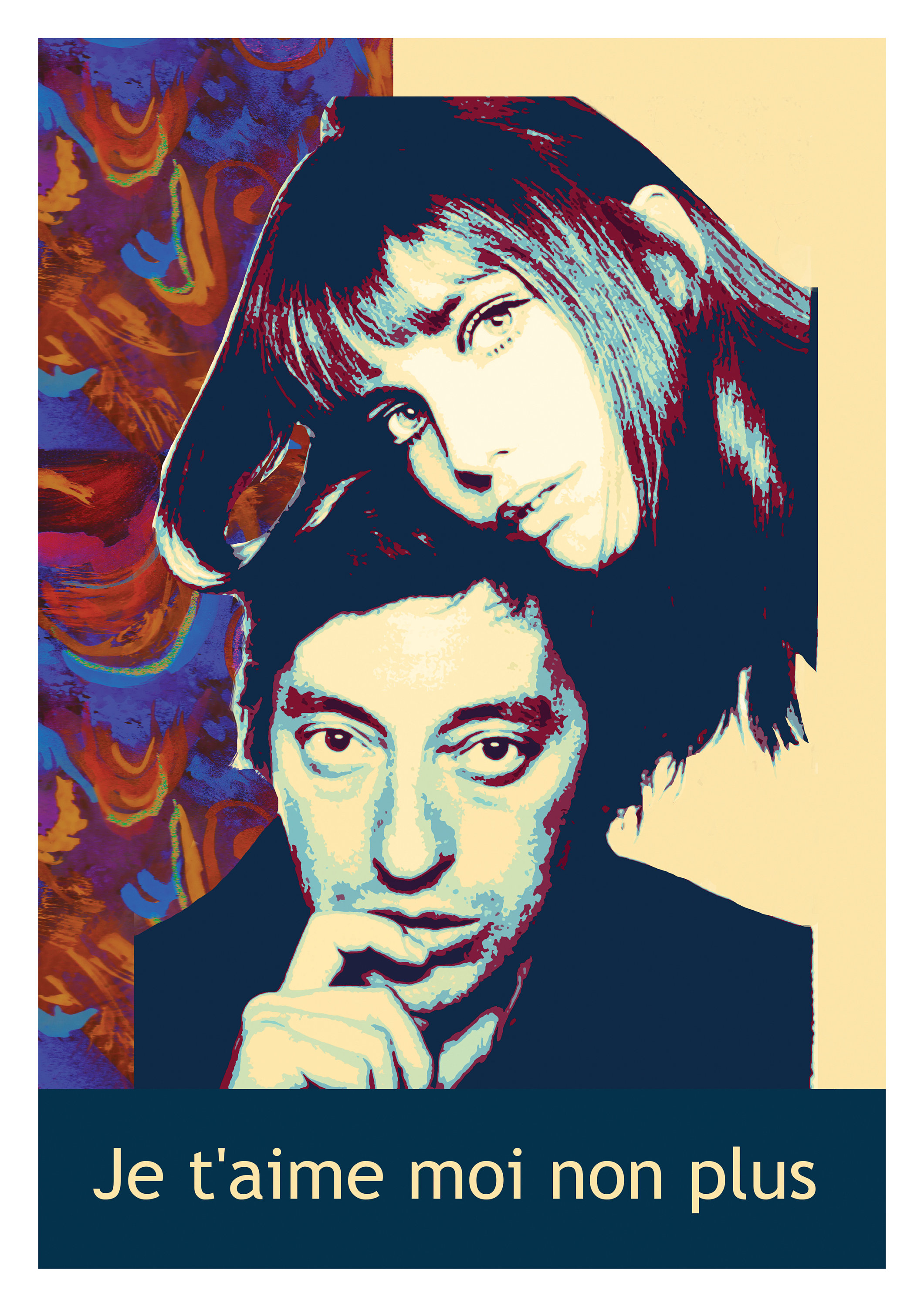 ジェーン・バーキンとセルジュ・ゲンズブールのポスター - Etsy 日本