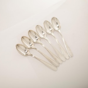 ART DECO Cutlery Cilquin Tea Spoons Silver-plate - Belgium - 1910s Set of 6