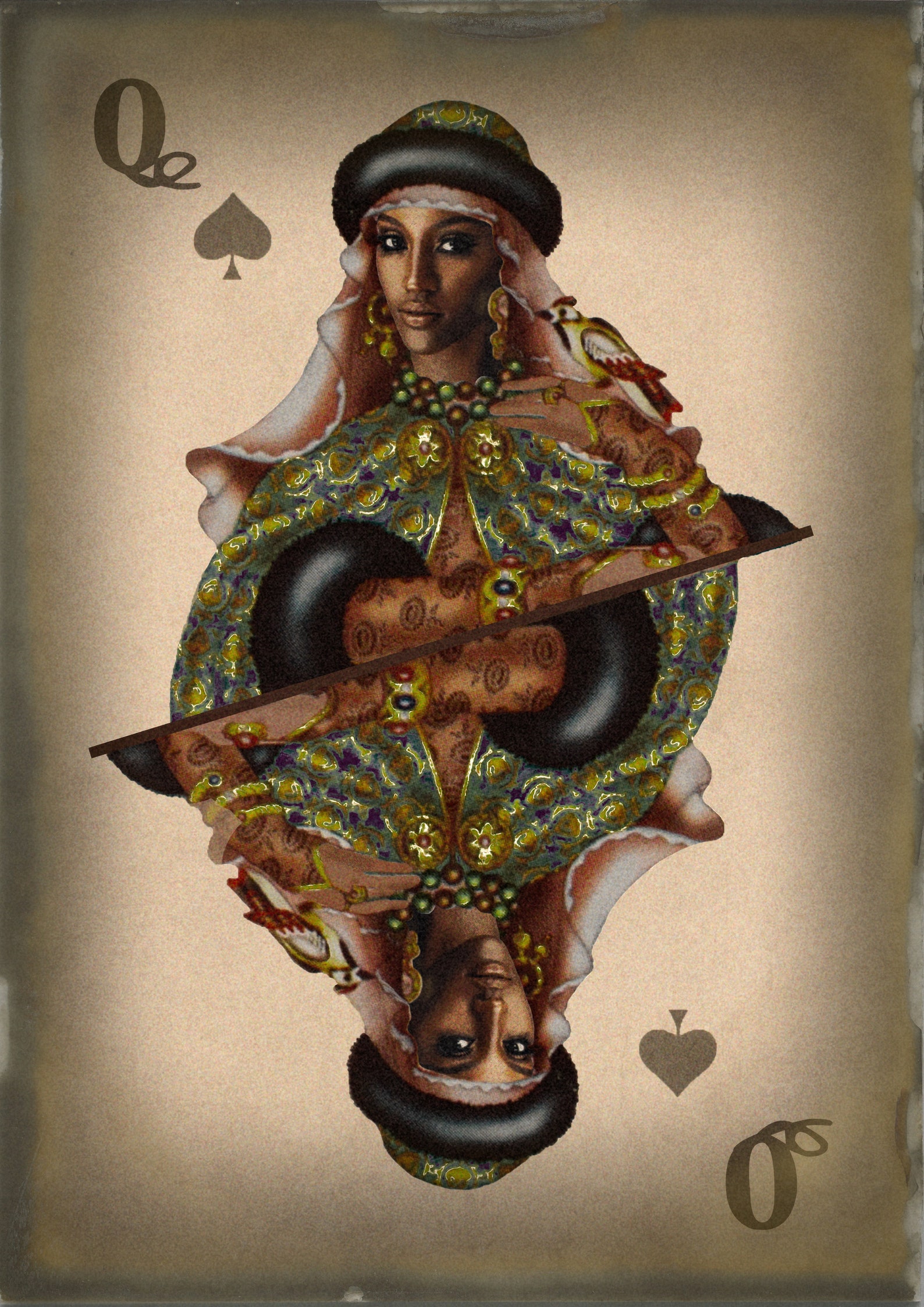Black Queen of Spades Digital Poster Wall Art Etsy UK