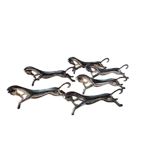 Horse Holders. Cutlery rest Silver Plated Vintage. Set of 6