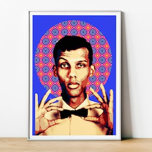 Digitales Stromae Poster, Stromae Druck, Musikkunst, A3 Belgien Kunst