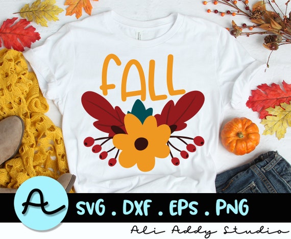 Fall Flower SVG Fall Cutting Files Autumn Cricut | Etsy