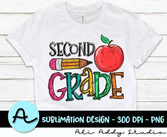 Second Grade Printable Design First Day Of School 2nd Grade | Etsy