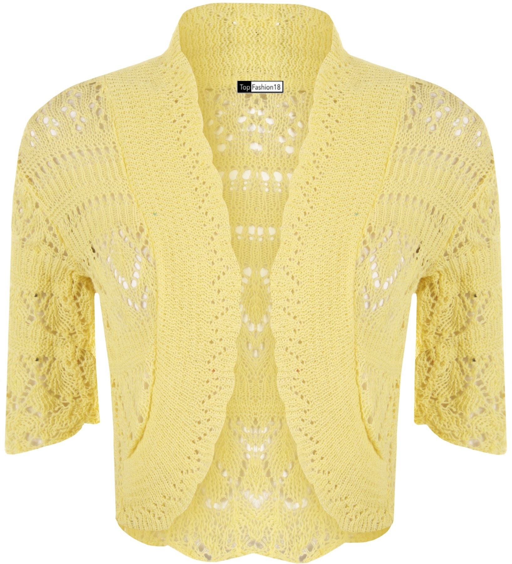Ladies Plus Crochet Knitted Short Sleeve Bolero Cardigan Top - Etsy
