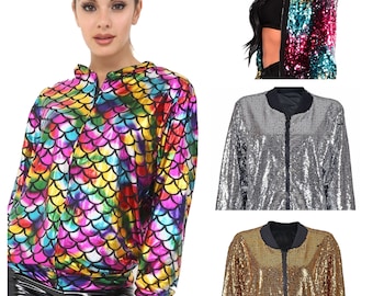 jacket with glitter