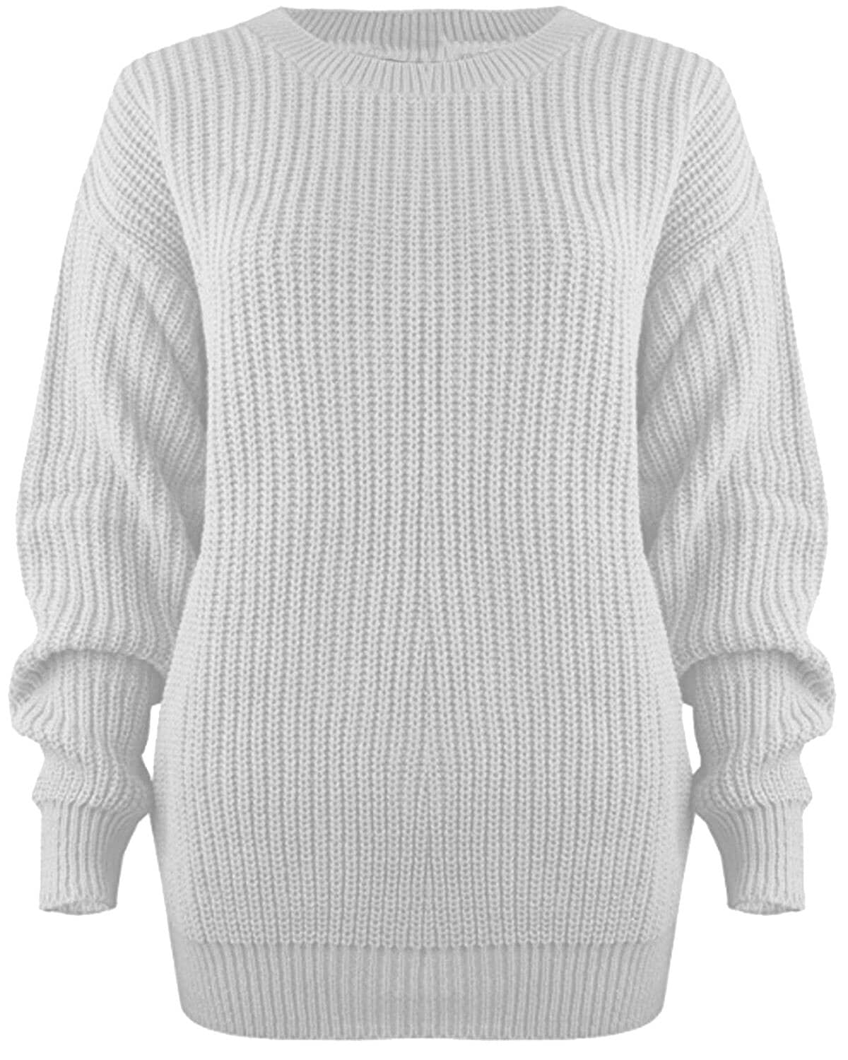 Womens Knit Fishernet Plain Causal Long Sleeve Top Sweater - Etsy UK