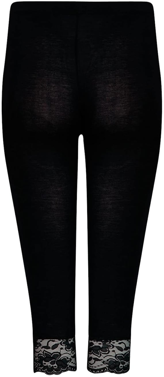 Uerlsty Womens Stretch Capri 3/4 Cropped Pants Ladies Skinny Leggings  Trousers Plus Size - Walmart.com