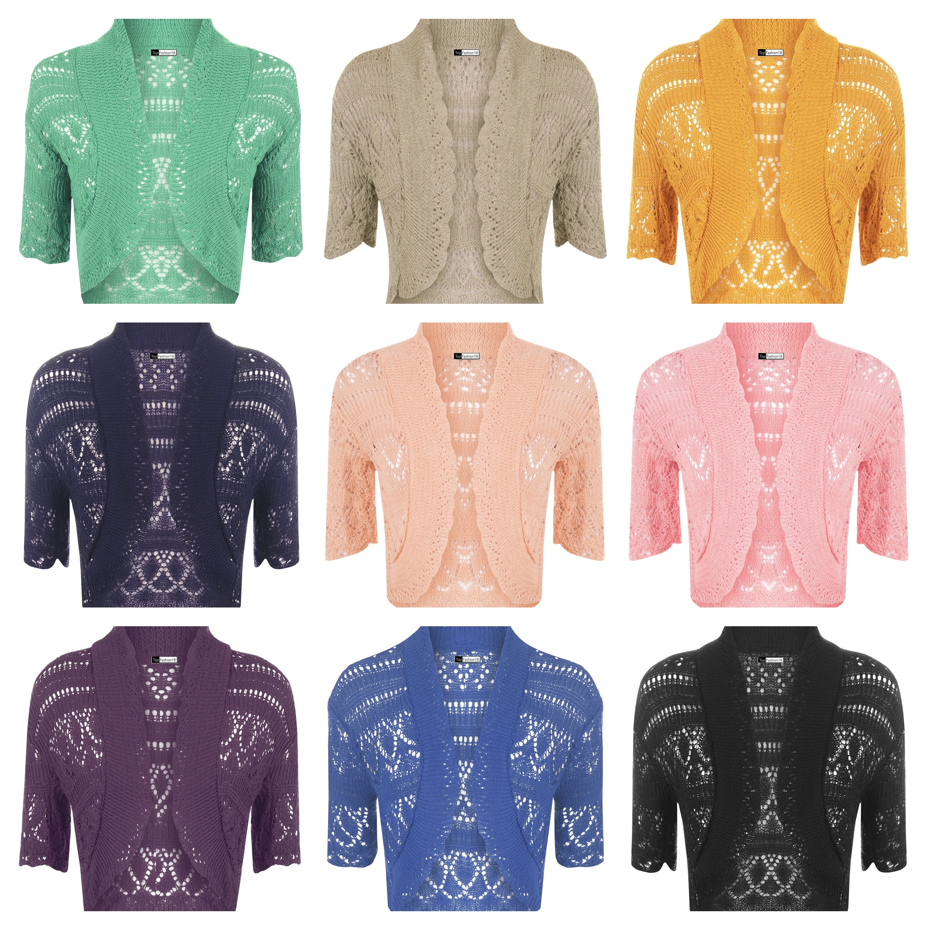 SHEIN VCAY Vacation Casual Hollow Out Crochet Cardigan