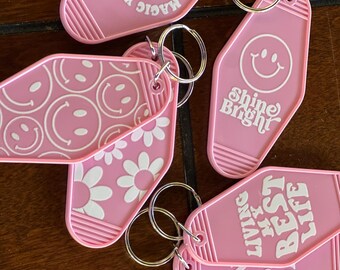 Motel style keychains