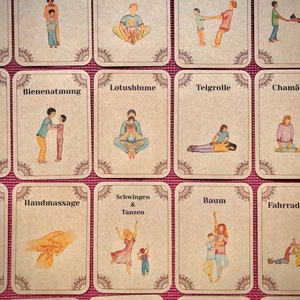 Family yoga card set, children's yoga, Thai children's yoga, movement education, relaxation education, yoga games image 4