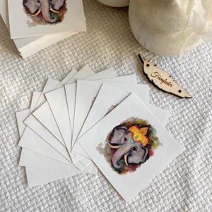 Aufkleber Set, Glückselefant, Ganesha, Yoga Aufkleber, Aquarell Sticker