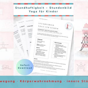 Piano di lezione di yoga per bambini – Fermo come un faro – stabilità interiore e consapevolezza del corpo – Download PDF