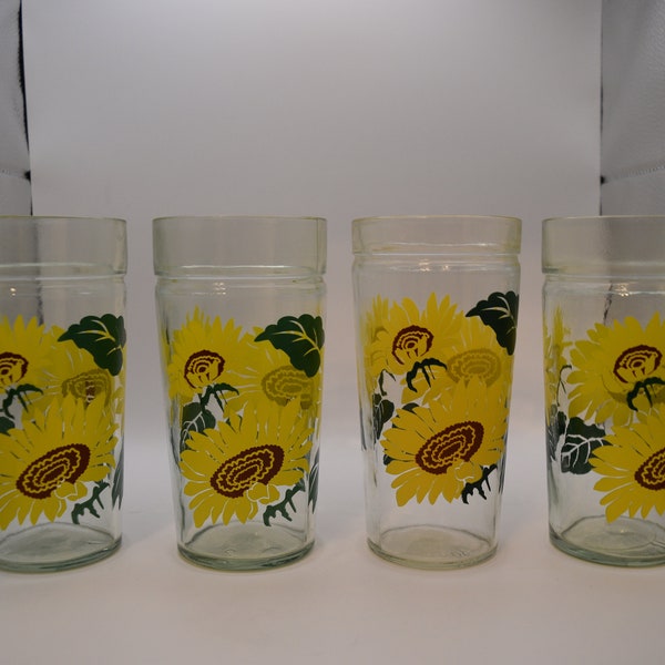 Sunflower Glasses Etsy