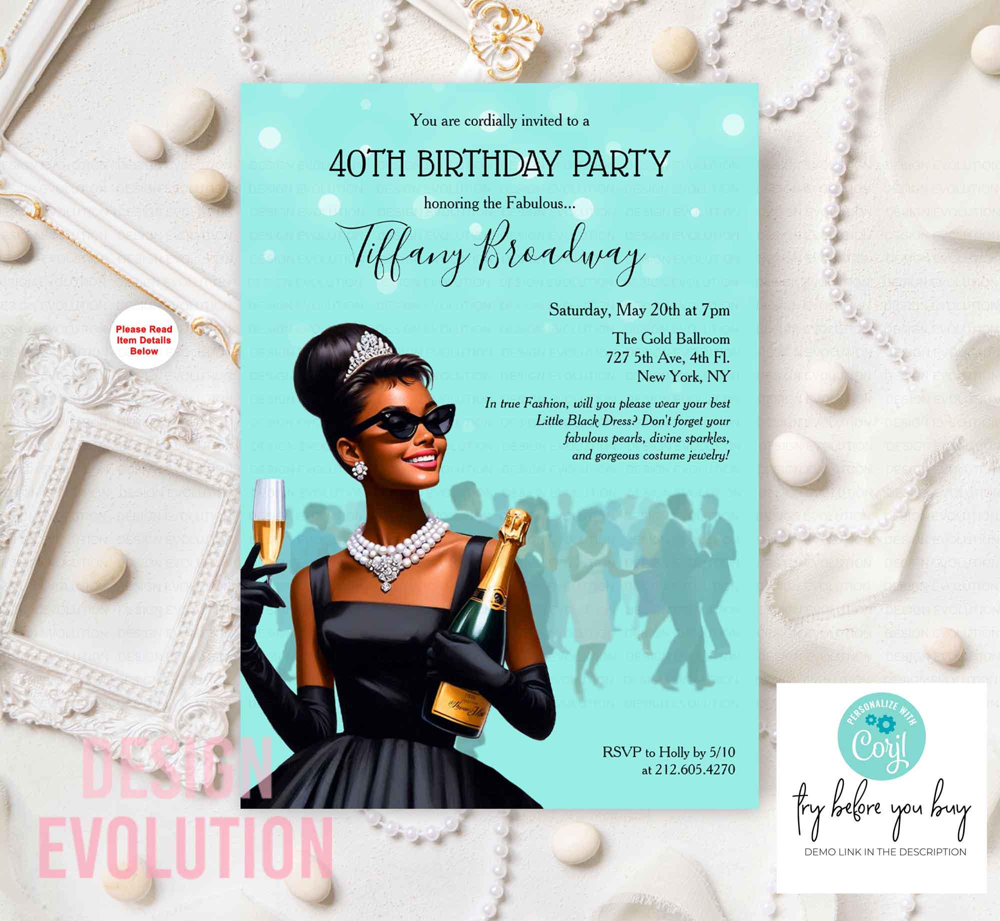 open lace back dress Roxx Designs - Rose Gold Sweet 16 Invitation with Photo Quinceanera Printed  Invites Rose Gold or main image 1