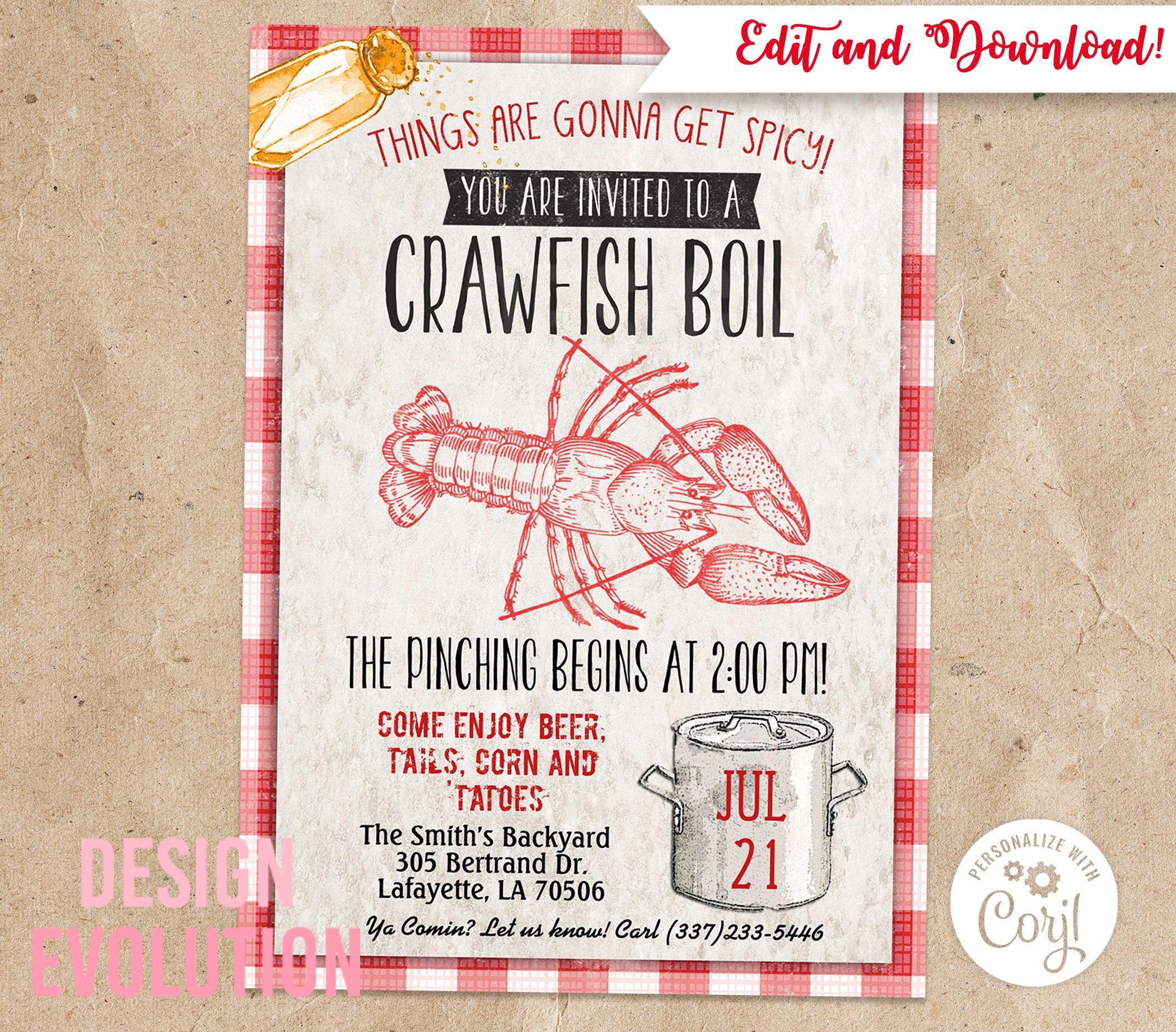 TRY THE DEMO Crawfish Boil Crayfish Boil Crayfish Party