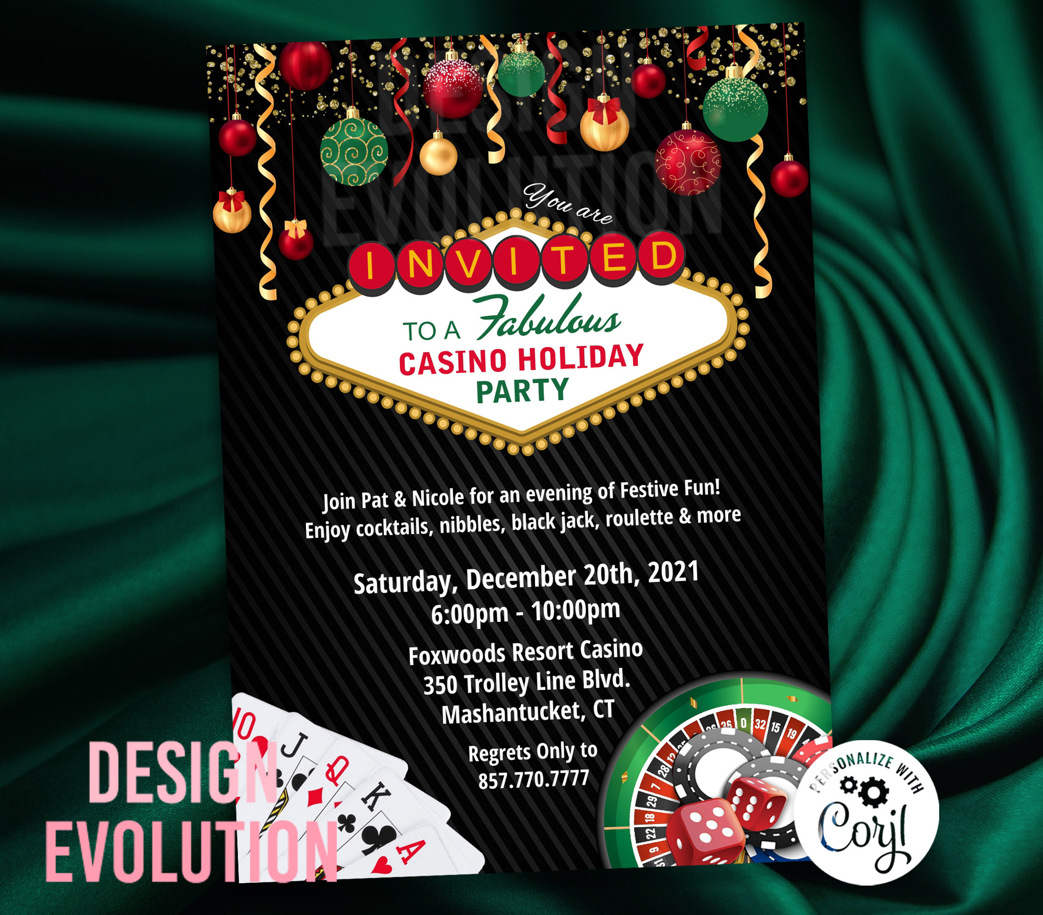 TRY THE DEMO Holiday Christmas Las Vegas Casino Royale Poker - Etsy Finland