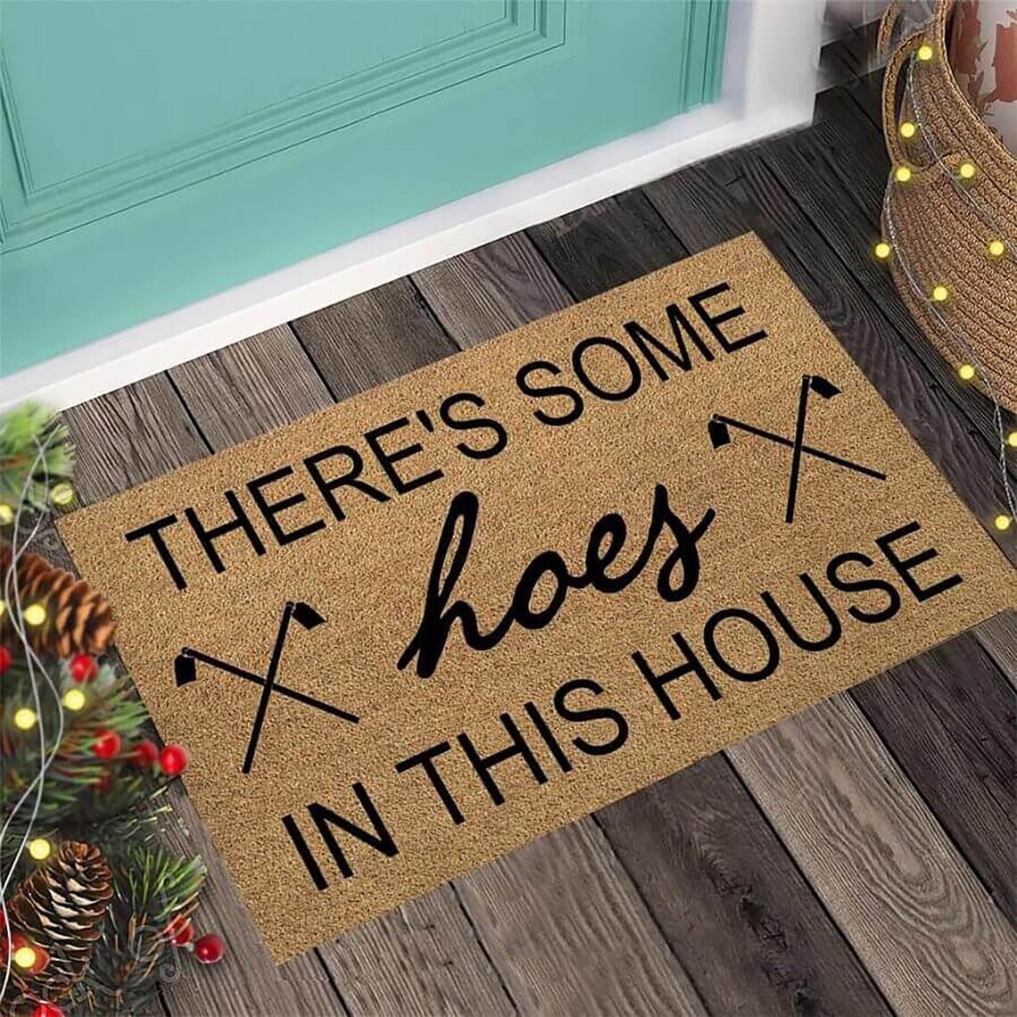Farmer There's Some Hoes In This House Doormat Floor Rug | Etsy