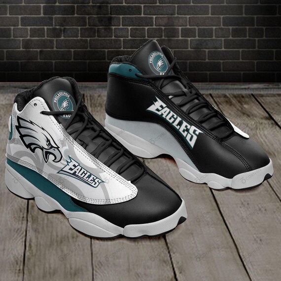 Philadelphia Football Team Eagles Fan Air Jordan Shoes Sneaker | Etsy