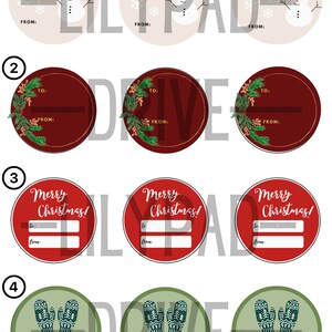 Christmas Gift Stickers