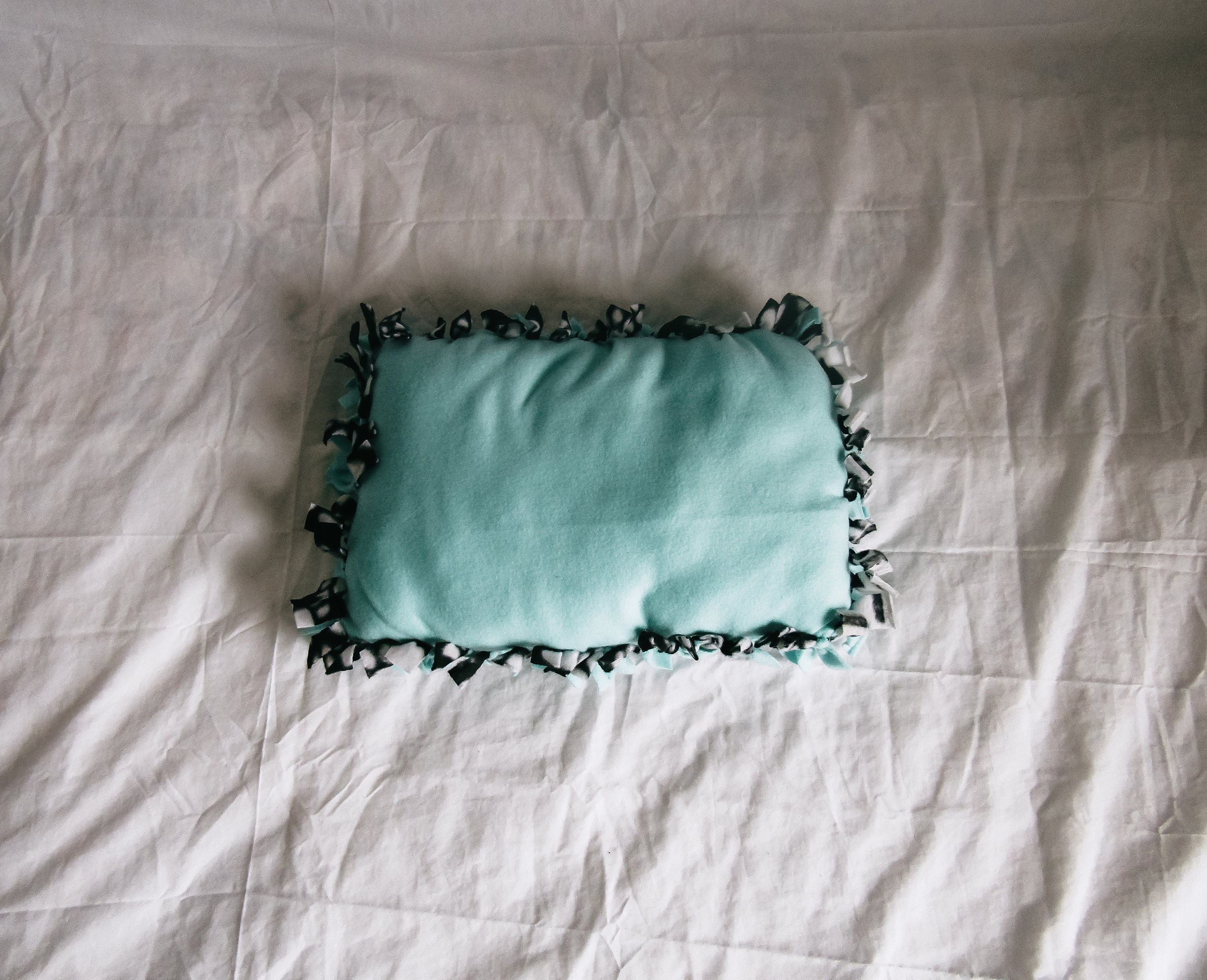 Custom Luxurious Fleece Tied Pet Bed Reversible Pet Bedding Etsy España