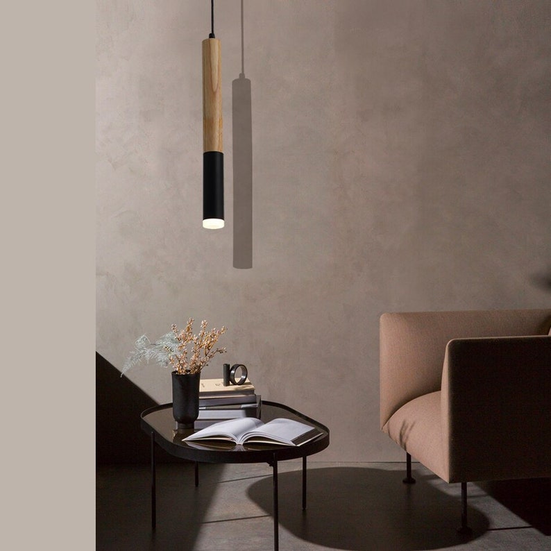 Woodiex Wood LED Pendant Light 7W Hang Lamp Etsy