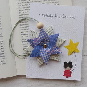 Decorazione di carta, ornamento origami , carta riciclata, origami modulare, fatto a mano.