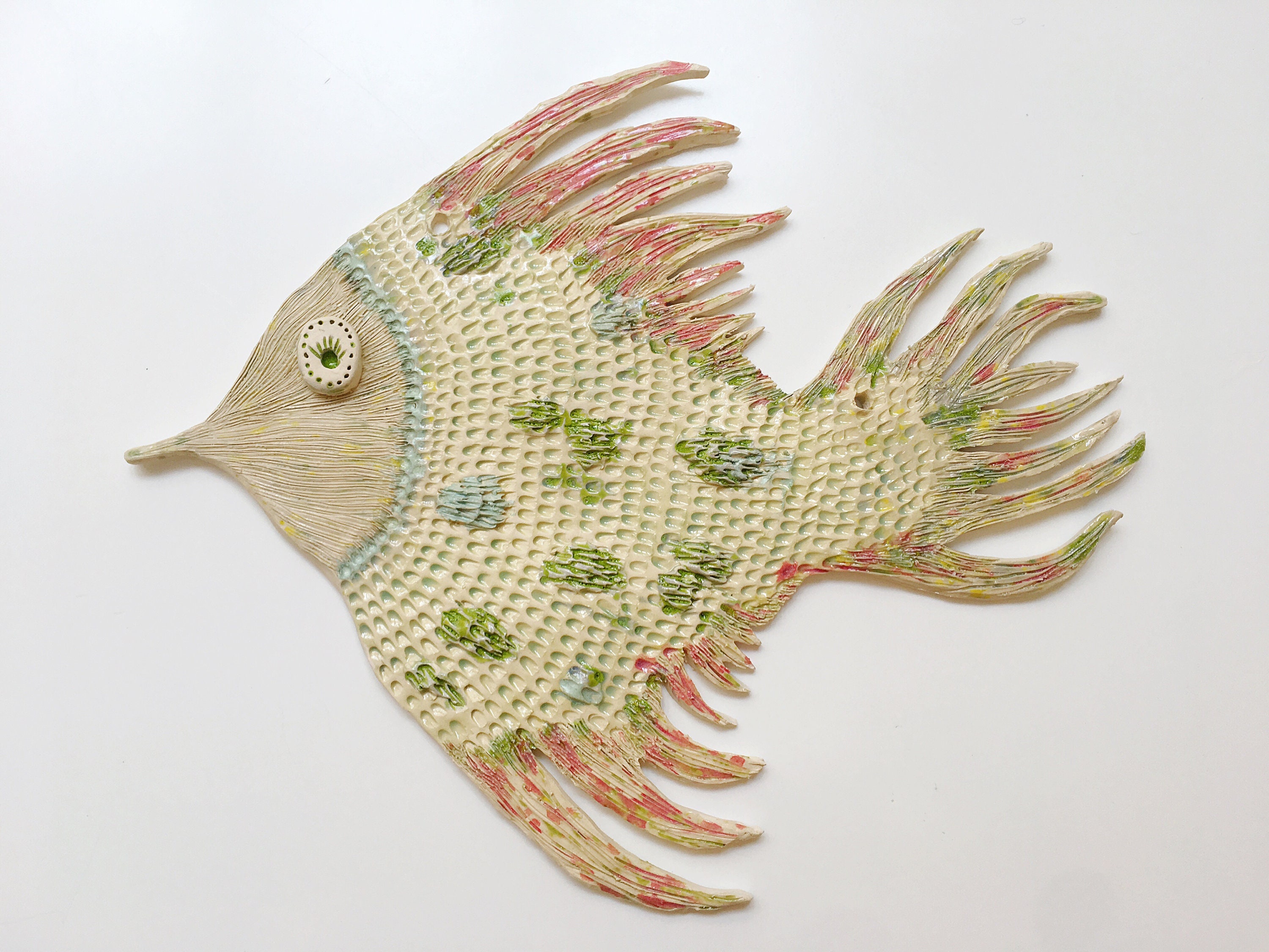 Ceramic Fish Wall decoration Wall hanging fish Sea Etsy