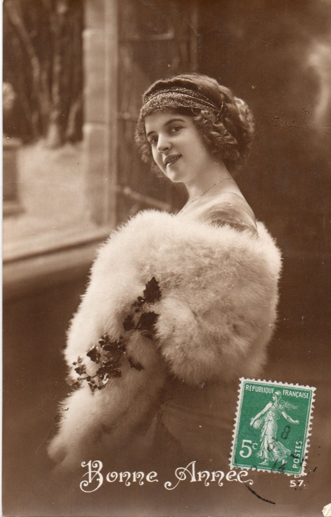 4 Beautiful Vintage French Postcards Bonne Annee Postcards Etsy