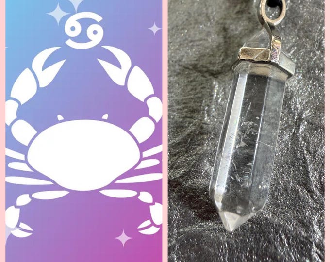 Cancer Balancing Talisman, Zodiac Balancing, Enchanted Necklace